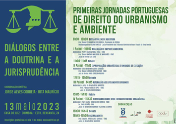 Primeiras Jornadas Portuguesas de Direito do Urbanismo e Ambiente